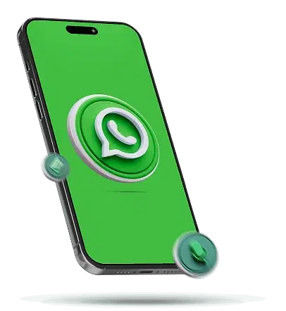 Celular com icone do WhatsApp